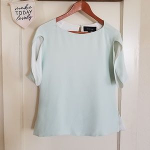 Derek Lam Silk Split Sleeve Blouse